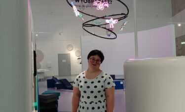 Natalia pod dekoracją