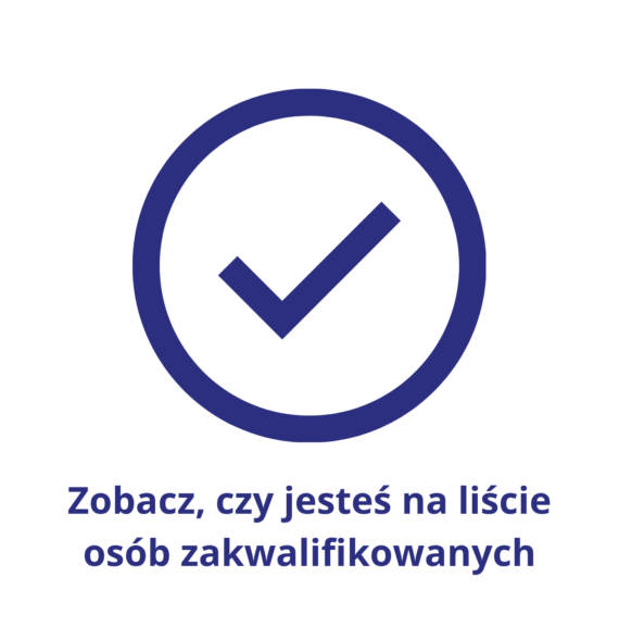 Zobacz, czy jesteś na liście osób zakwalifikowanych